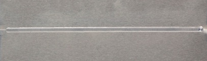 Figure7: Butt weld of 300&mu;m thick sheets of aluminium alloy - Complete weld run showing penetration and withdrawal